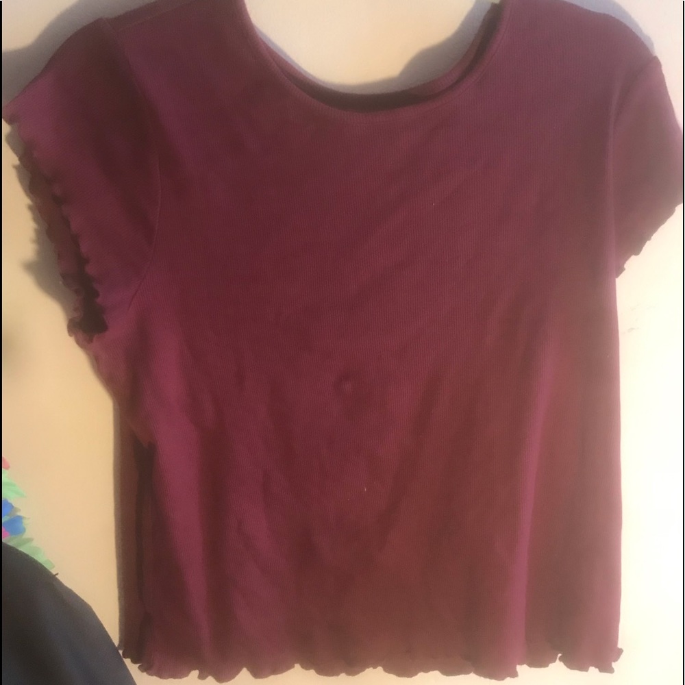 Lettuce Edge ripped crop top.
